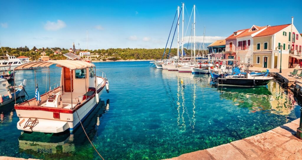 Romantic Spring View Of Fiskardo Port Marvelous M 